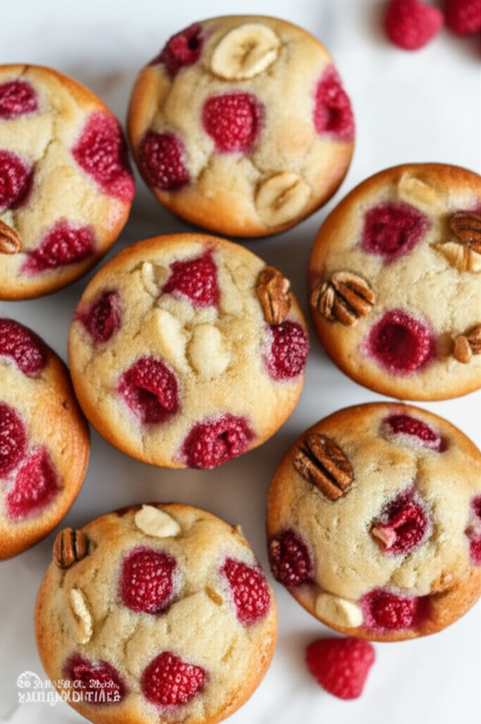 Banana Raspberry Muffins image