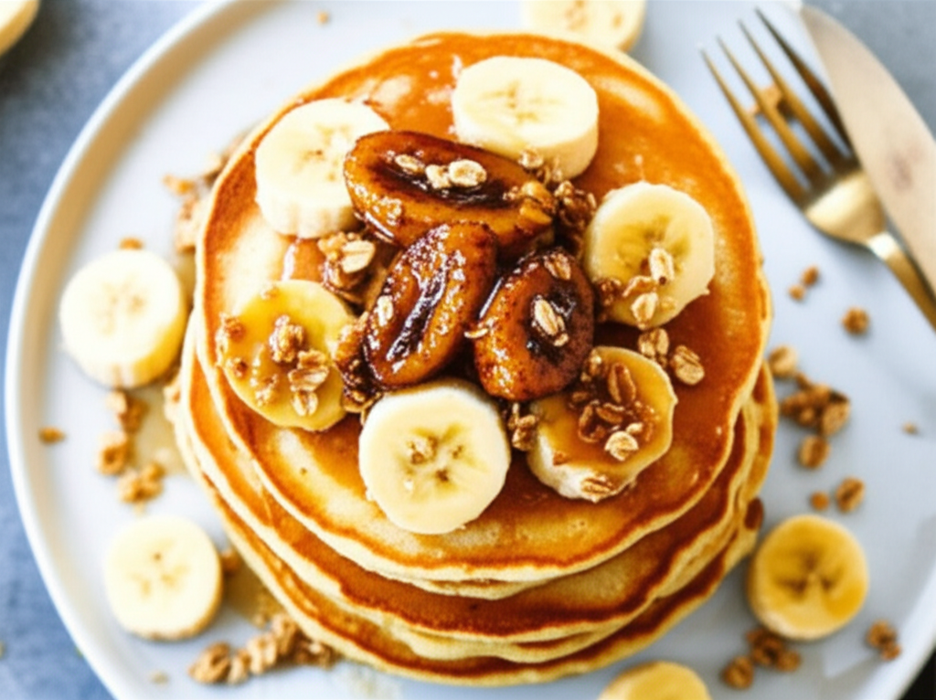 Banana Rum Pancakes image