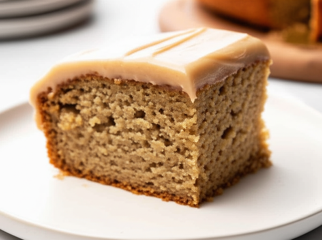 Banana Snack Cake With Brown Butter Frosting image