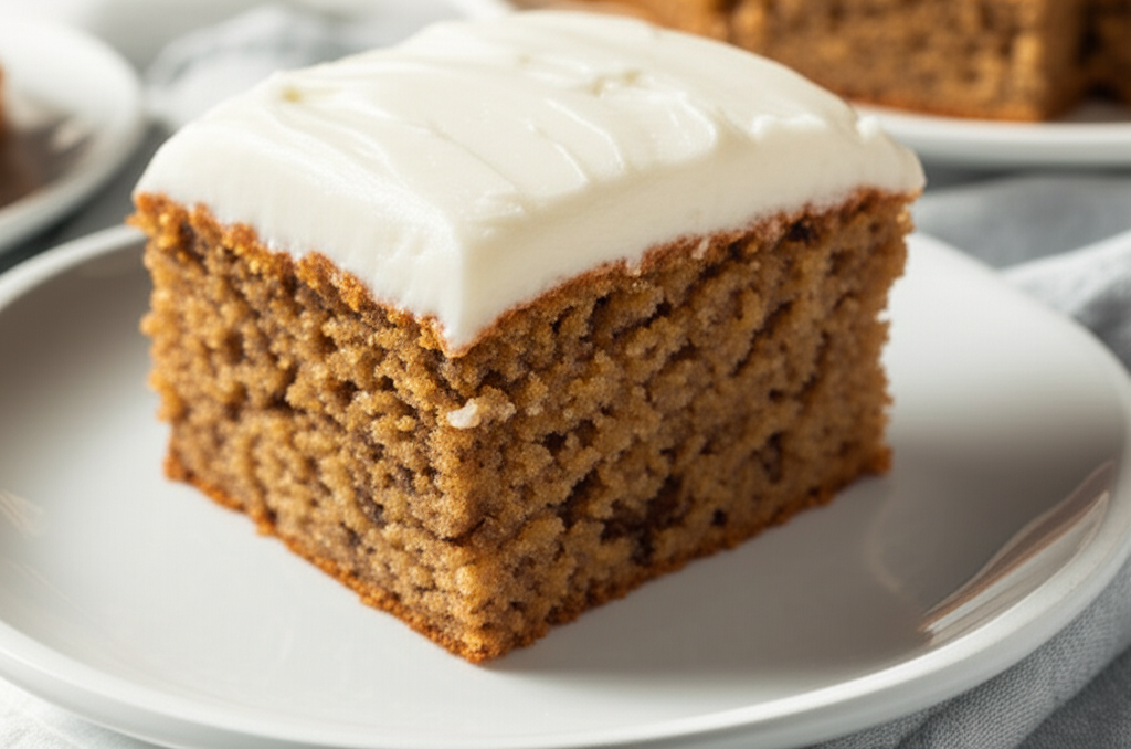 Banana Snack Cake With Delicious Cream Cheese Frosting image