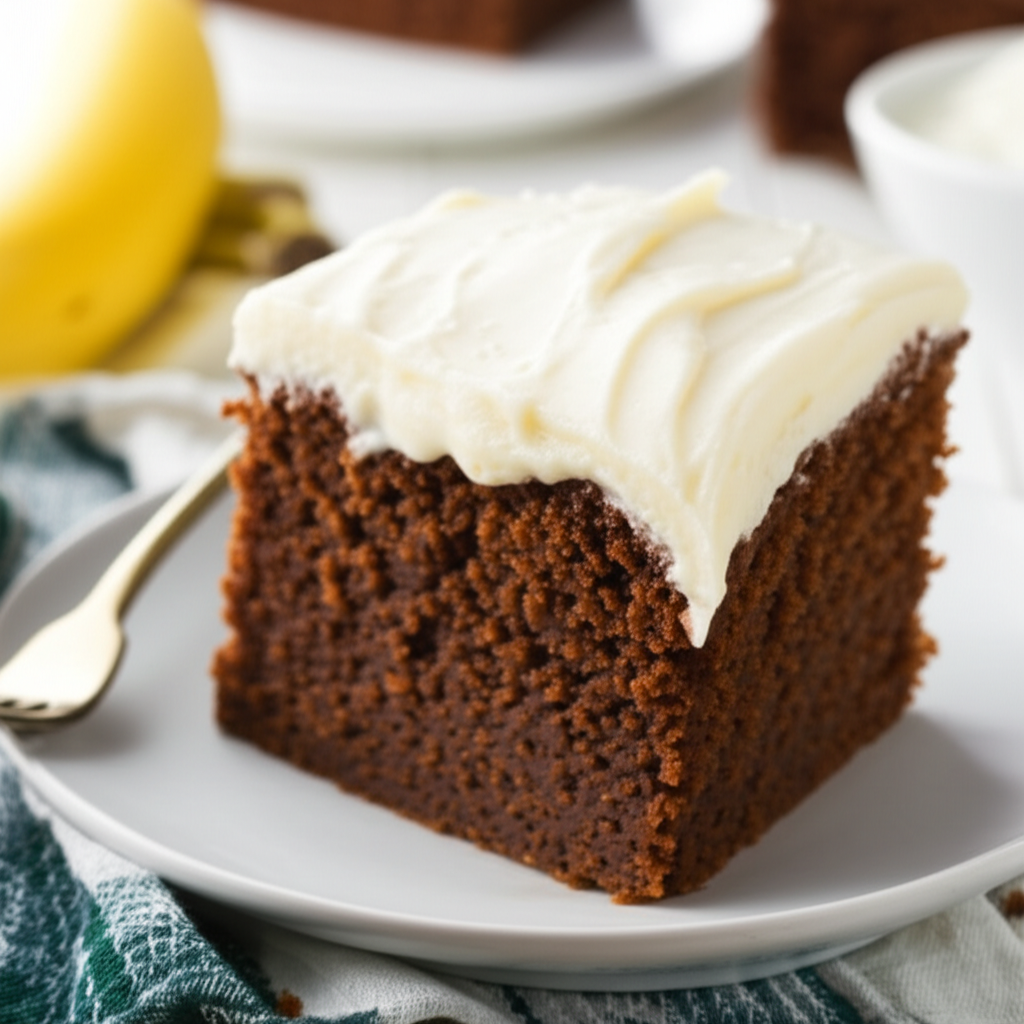 Banana Sour Cream Cake image