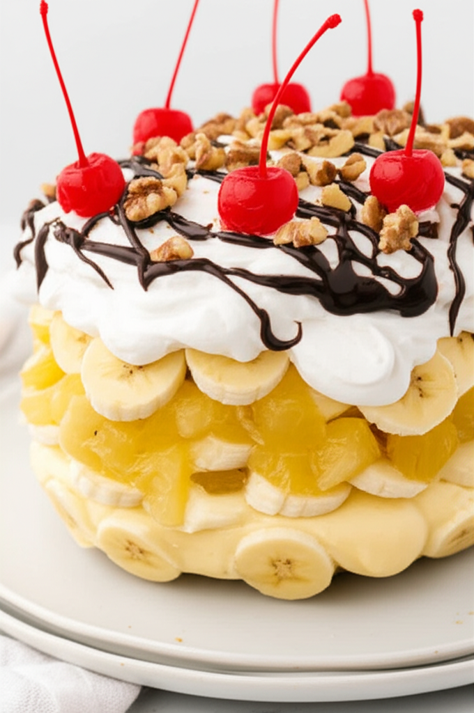 Banana Split Dessert 4 Points Low Fat Low Sugar image