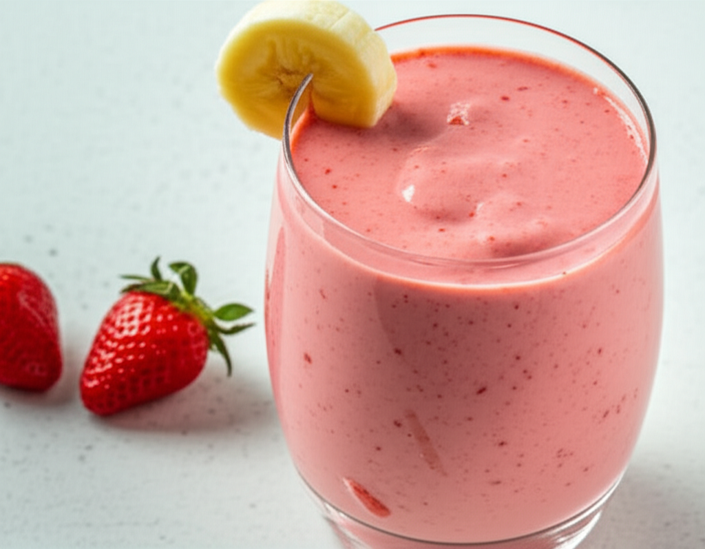 Banana Strawberry Smoothy image