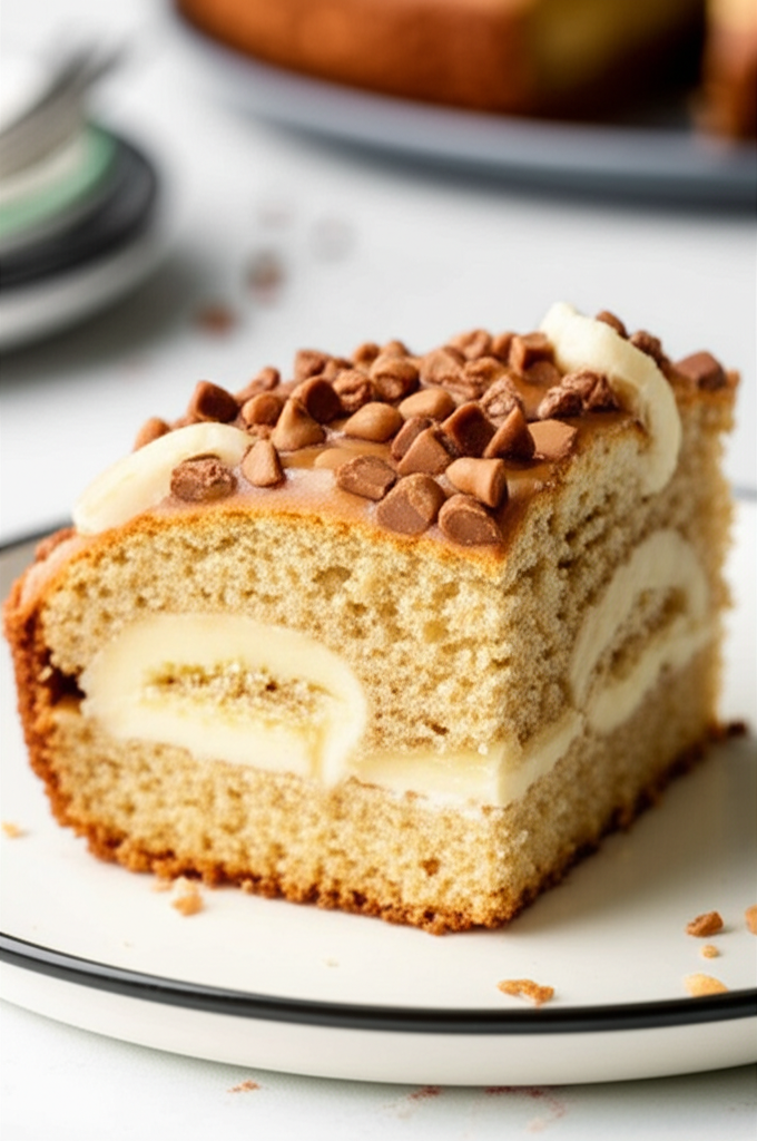 Banana Toffee Picnic Cake image