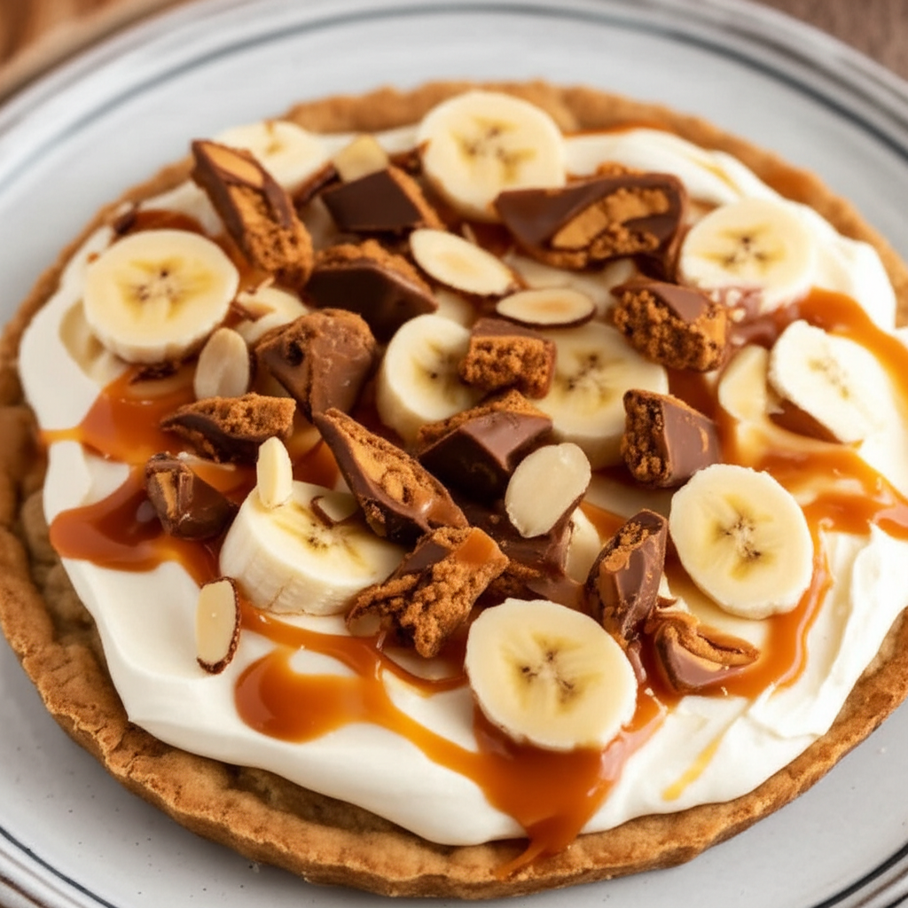 Banana Toffee Pizza image