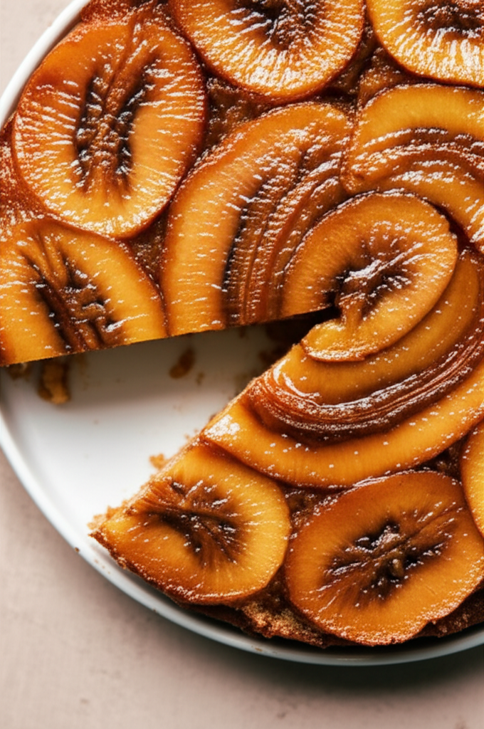 Banana Upside Cake Bolo De Banana image