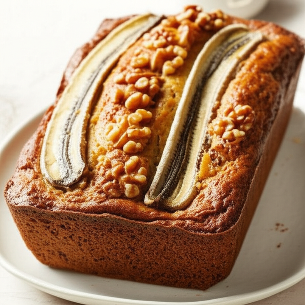Banana Walnut And Date Loaf image