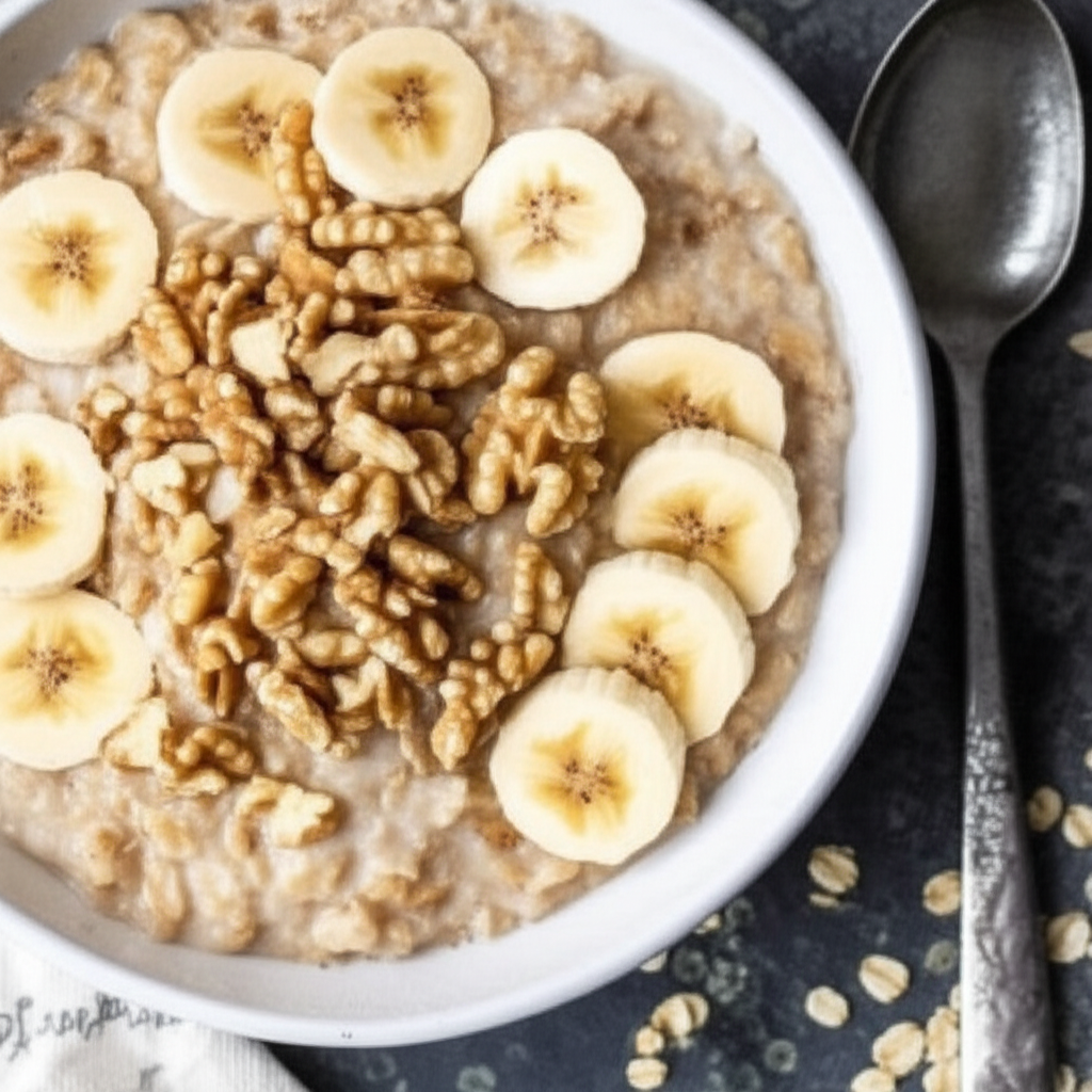 Banana Walnut Oatmeal image