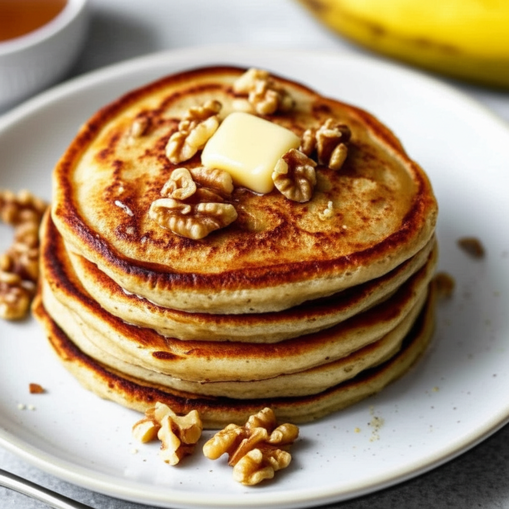 Banana Walnut Pancake Paleo Compliant image