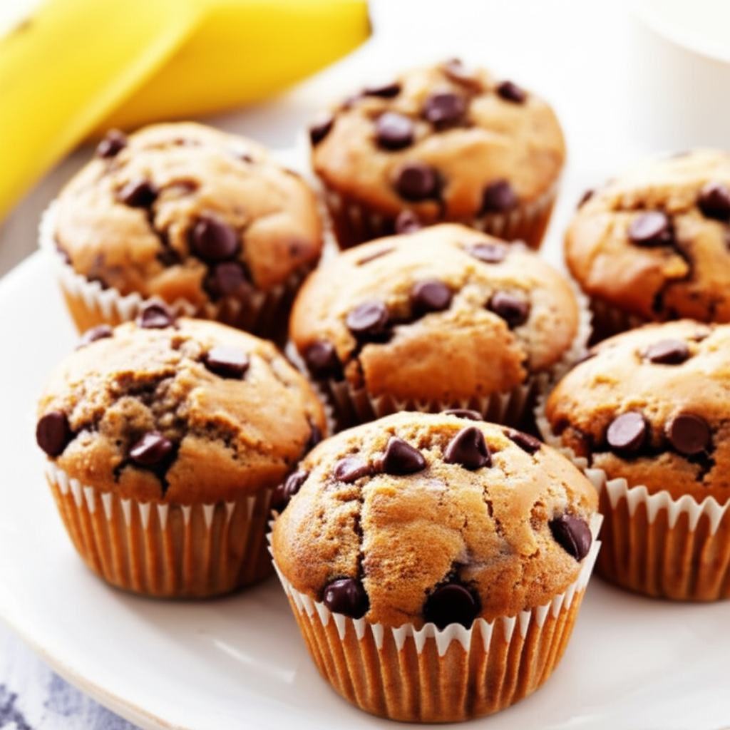 Banana Weet Bix Choc Chip Muffins image