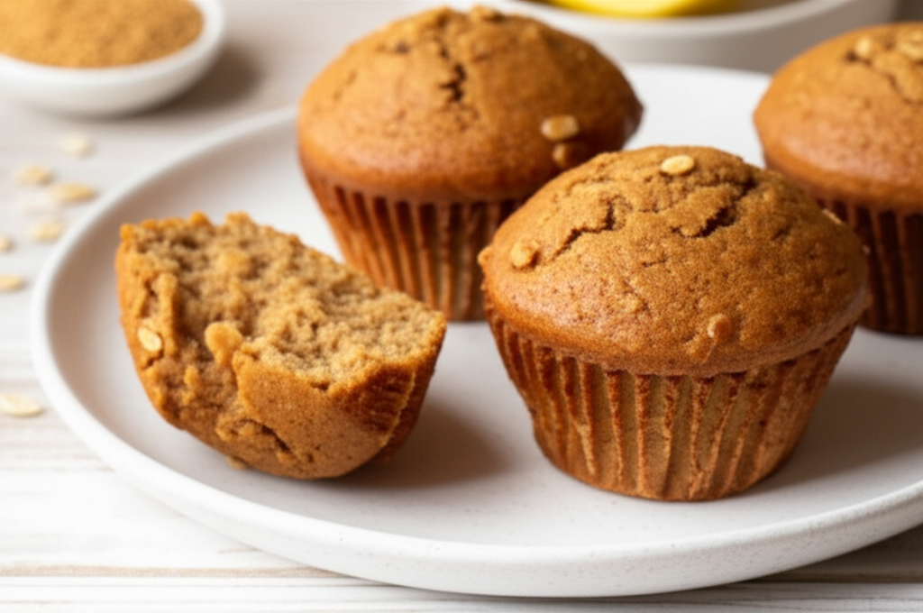 Banana Wheat Germ Muffins image