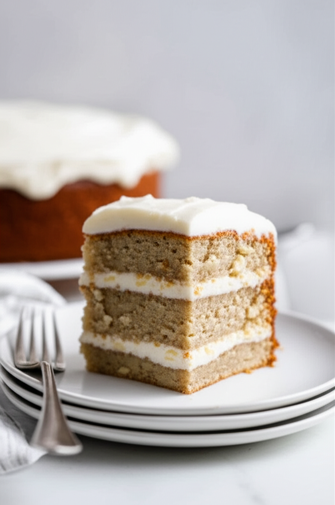 Banana White Chocolate Cake With Icing Absolutely Decadent image