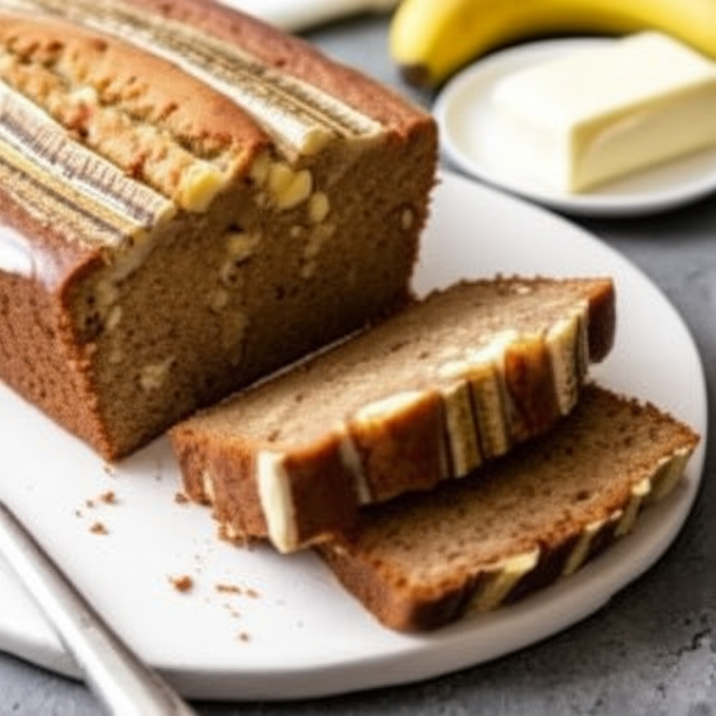 Banana White Chocolate Loaf image