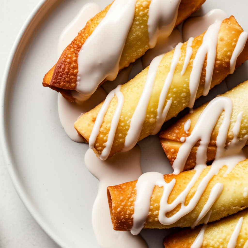 Banana Wontons With Coconut Cream Sauce image