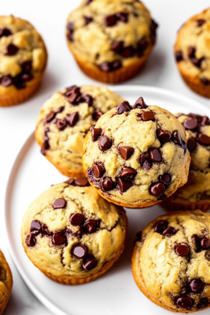 Banana Zucchini Chocolate Chip Muffins image