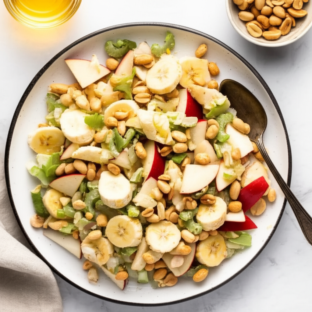 Banana Apple Peanut Salad image
