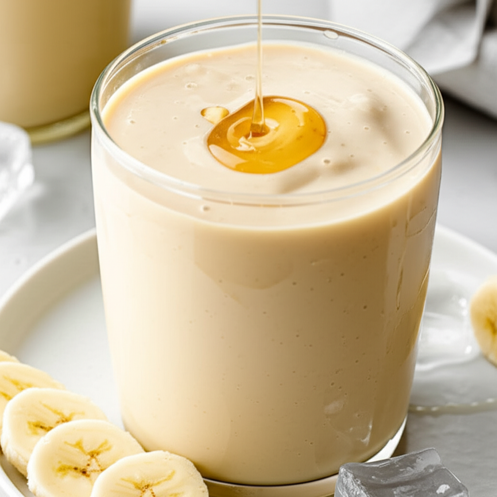 Banana Honey Soymilk Smoothie image