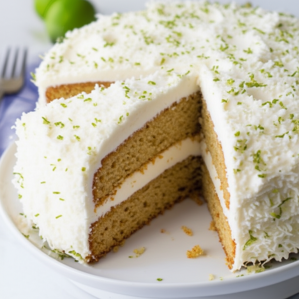 Banana Lime And Coconut Cake Australia image