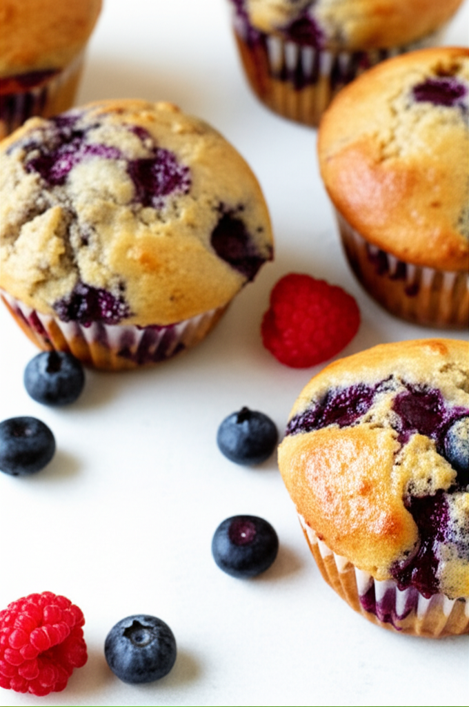 Banana Berry Muffins image