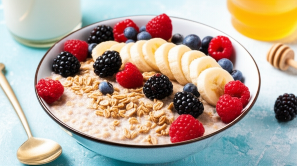 Banana Berry Oatmeal image