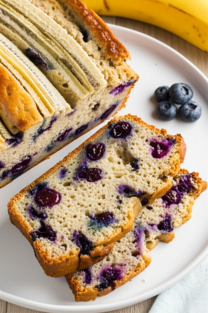 Banana Blueberry Bread Machine Bread image