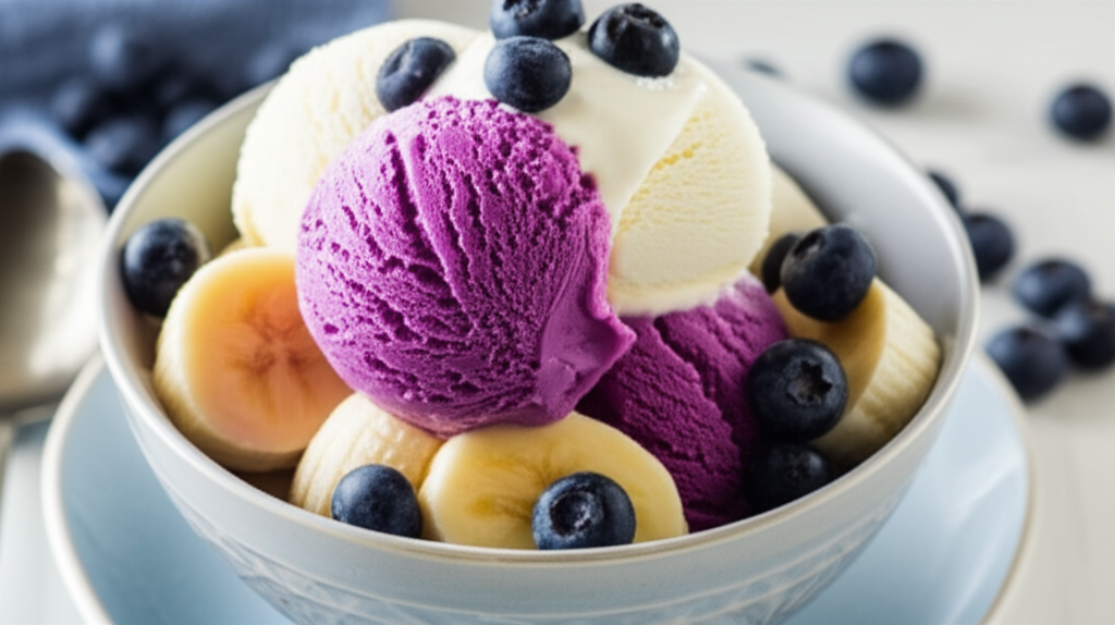 Banana Blueberry Sundaes image
