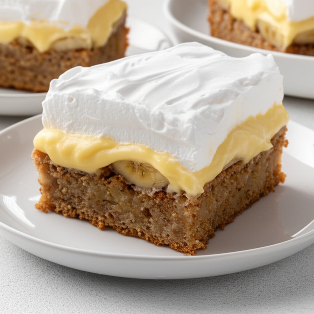 Banana Bread Banana Pudding Cake image