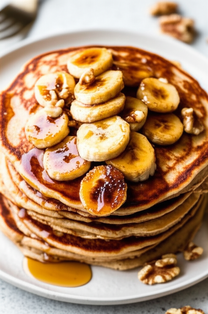 Banana Buttermilk Pancakes image