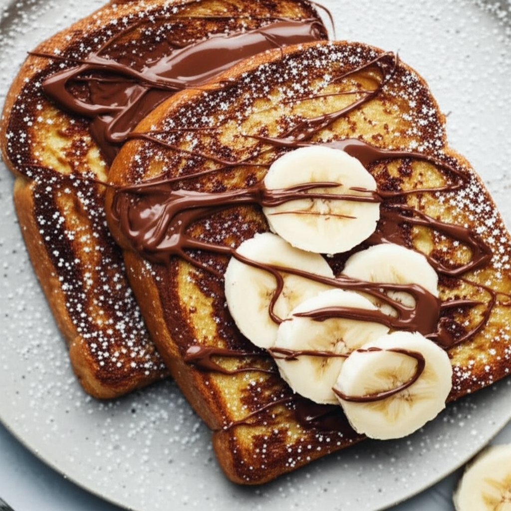 Banana Chocolate French Toast image