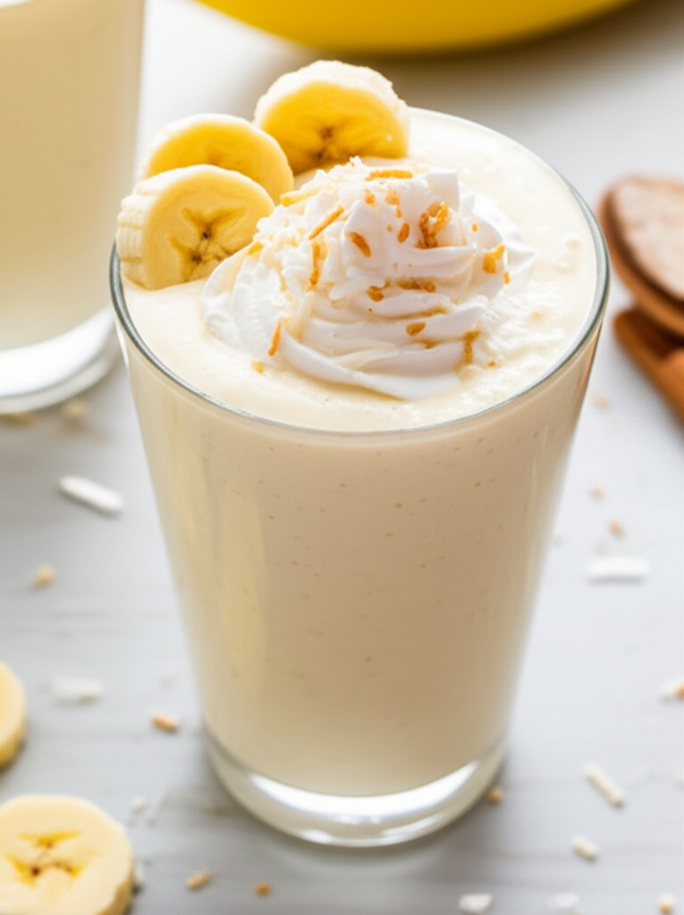 Banana Coconut Cream Pie Smoothie image