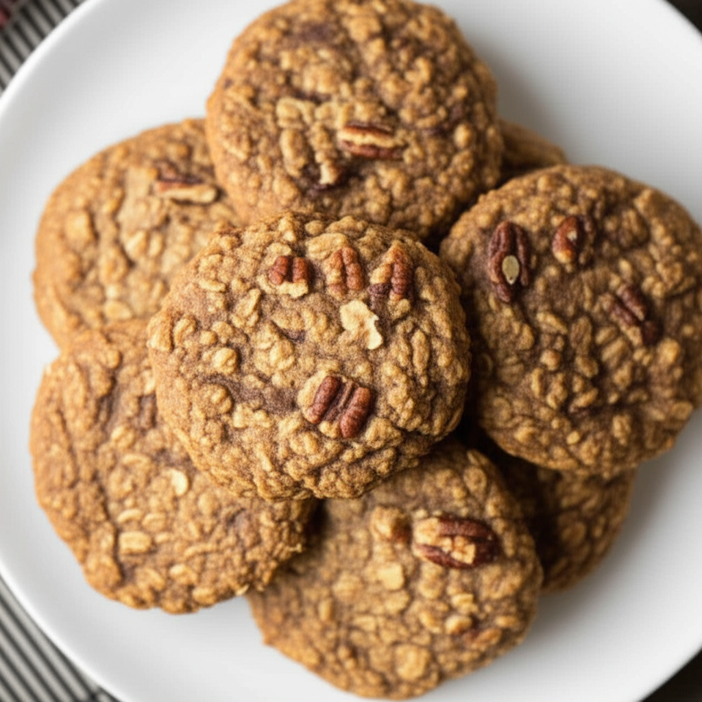 Banana Nut Oatmeal Cookies image