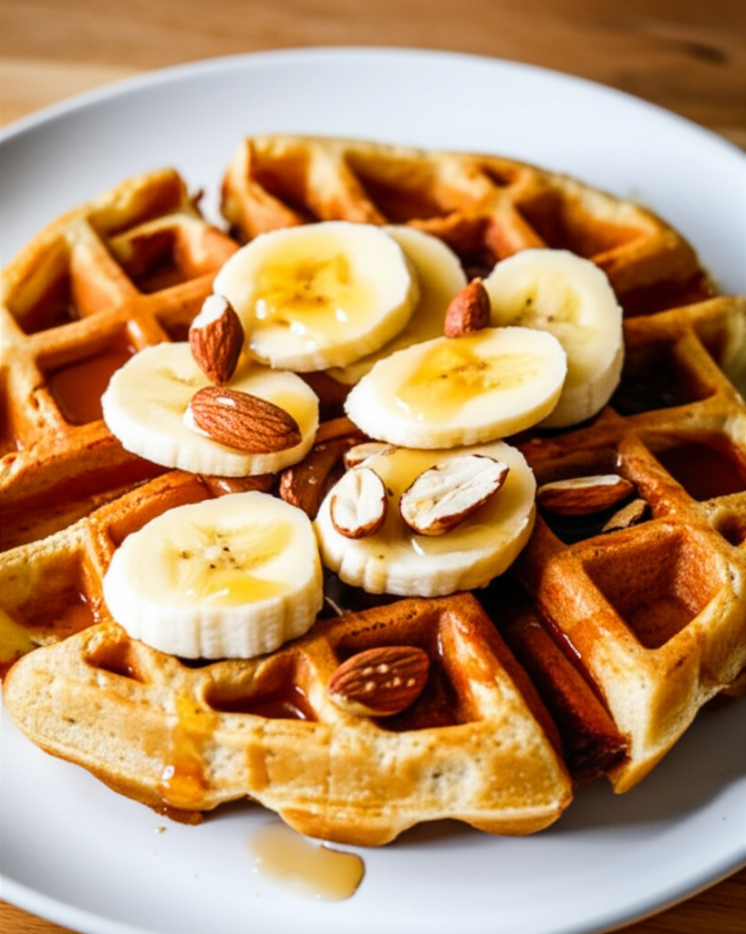 Banana Nut Waffles Gluten Free And Vegan image