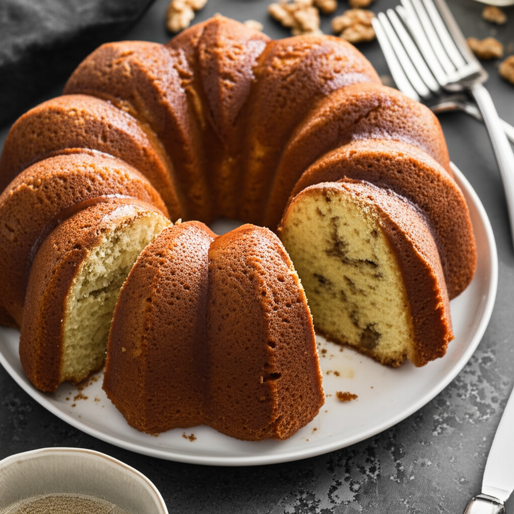 Bananas N Cream Bundt Cake image