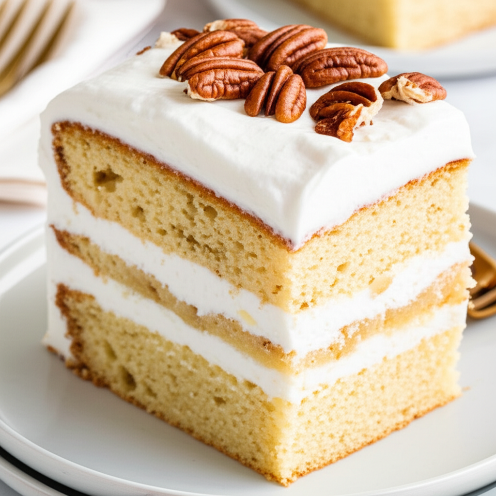 Bananas And Cream Cake image