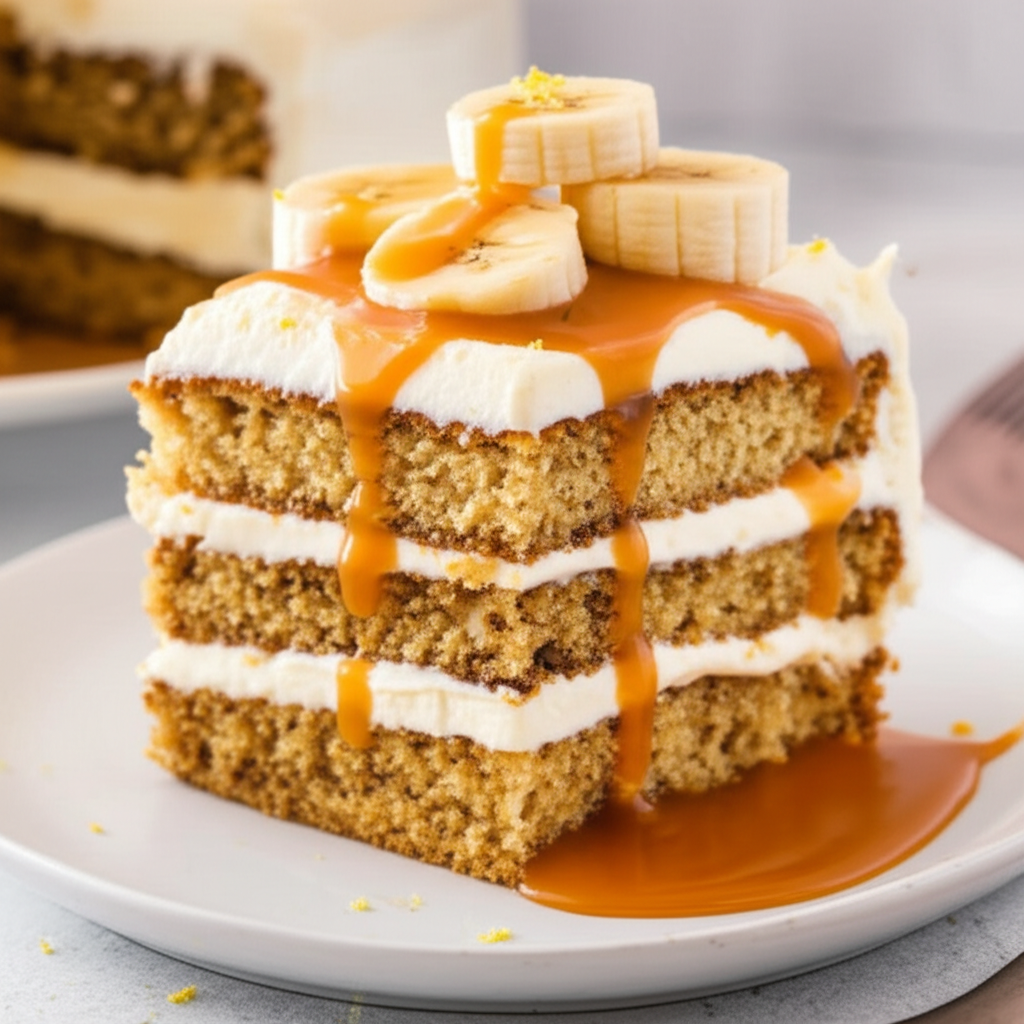 Bananas Foster Cake image