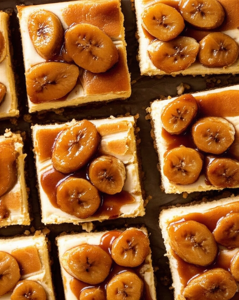 Bananas Foster Cheesecake Squares image