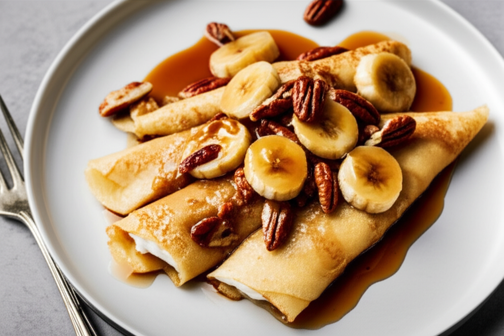 Bananas Foster Crepes image