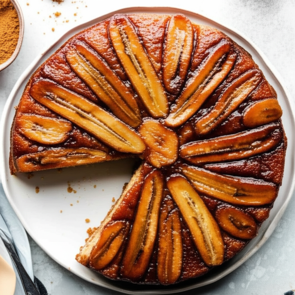 Bananas Foster Upside Down Cake image