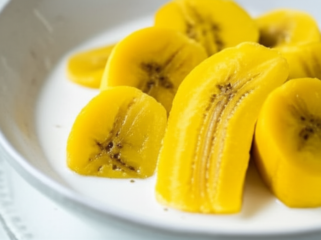 Bananas Simmered In Jasmine Scented Coconut Milk image