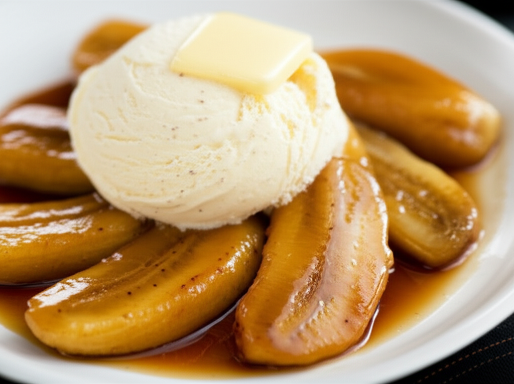 Bananas With Vanilla Rum Sauce image