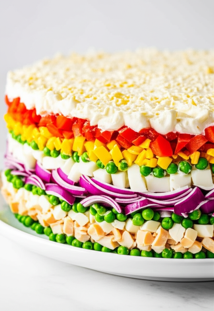 7 Layer Salad W O Cheese image
