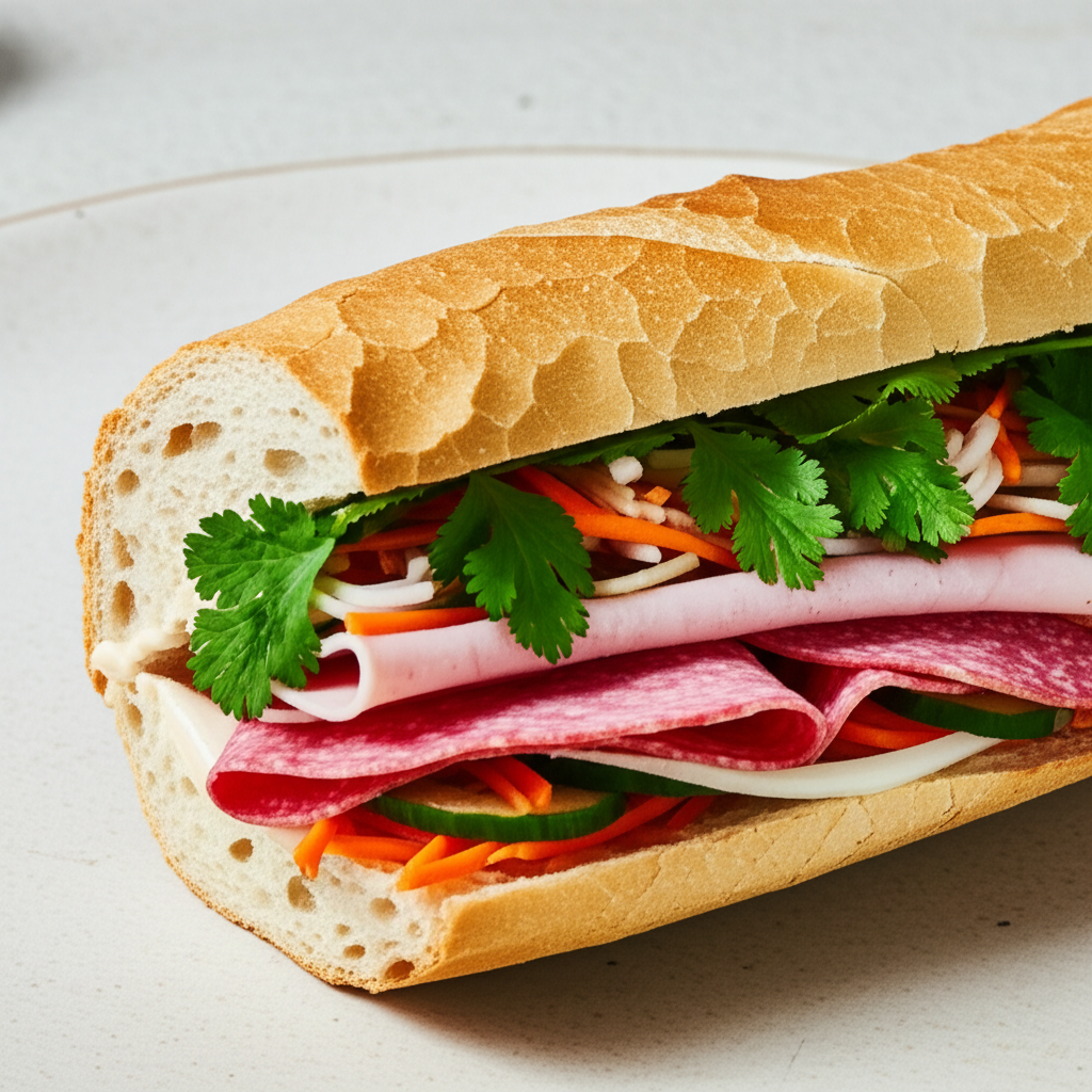 Banh Mi Vietnamese Submarine Sandwich image