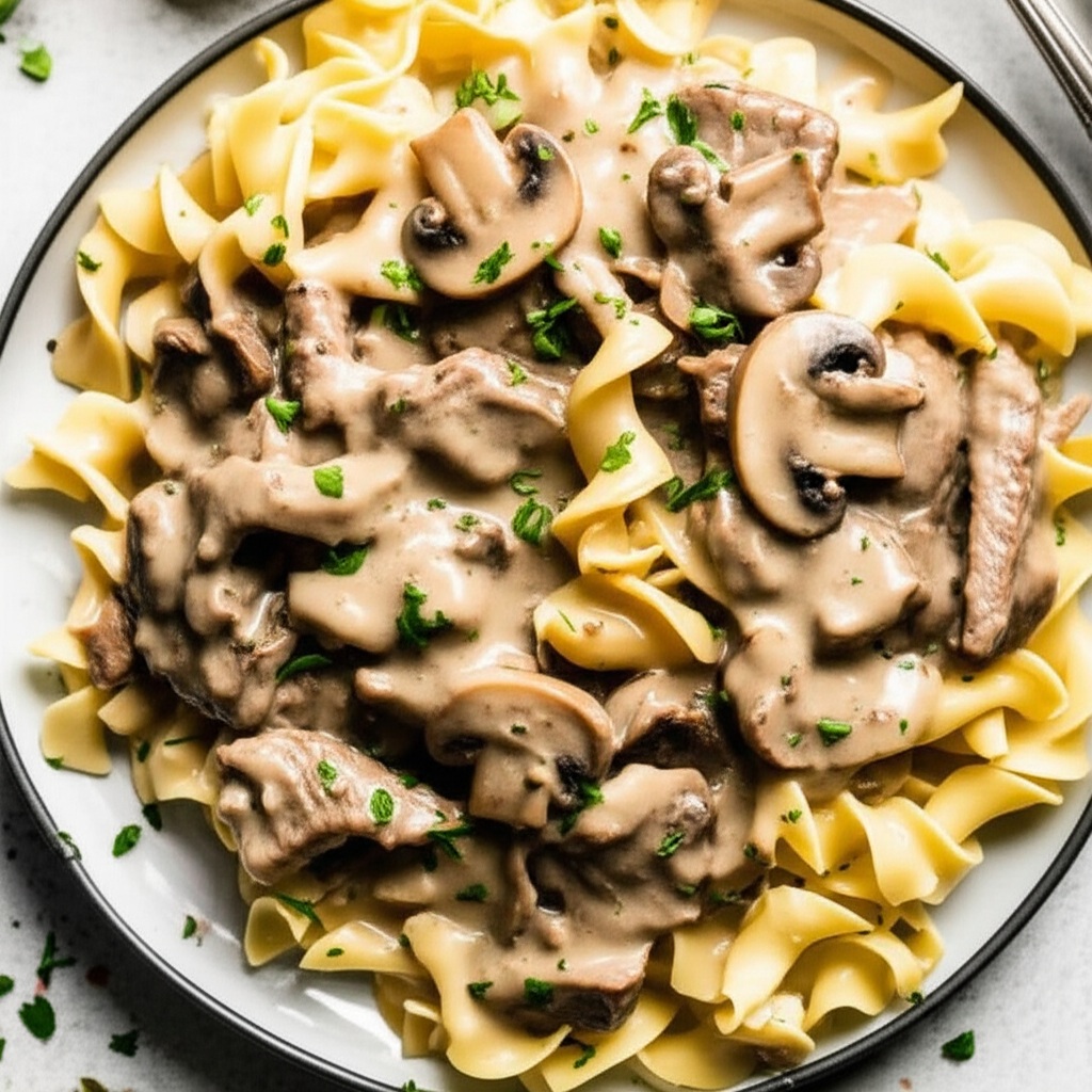 Barb's Beef Stroganoff image