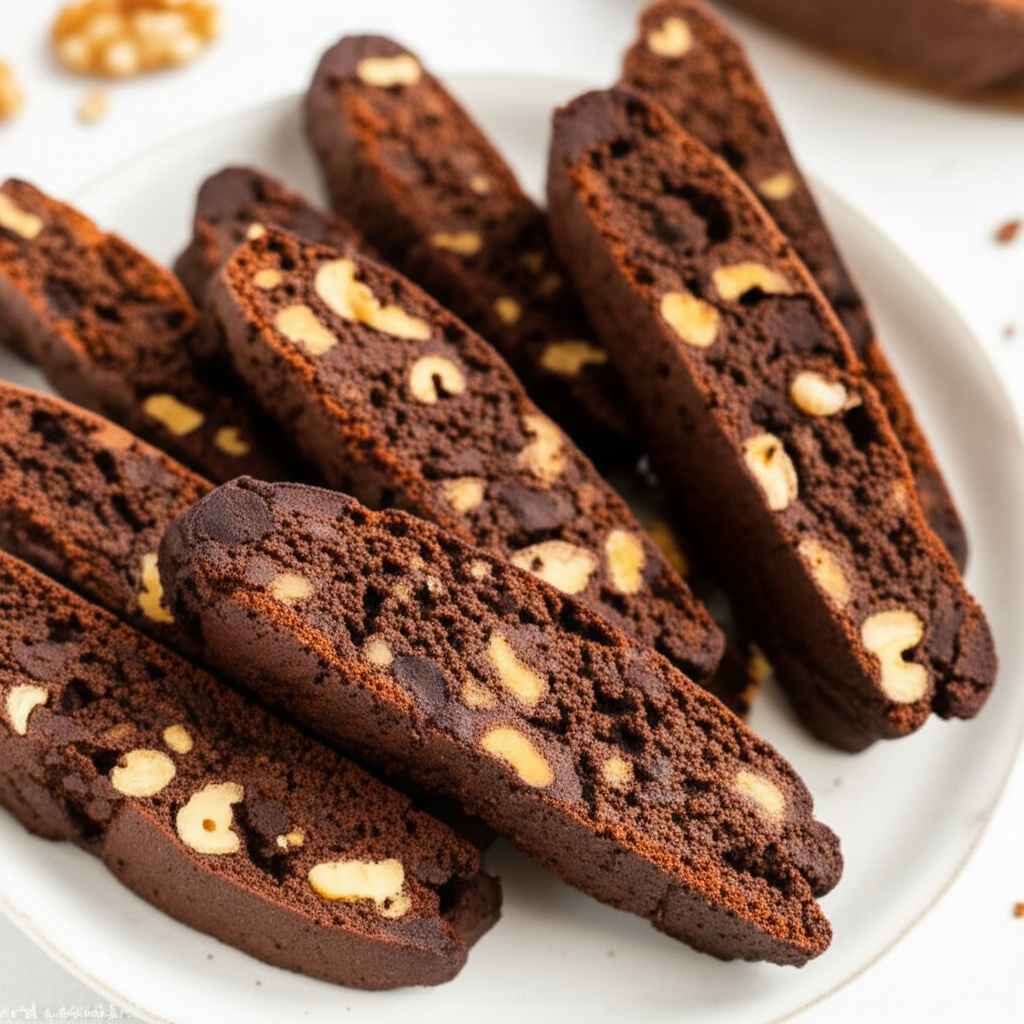 Barb's Chocolate Walnut Biscotti image