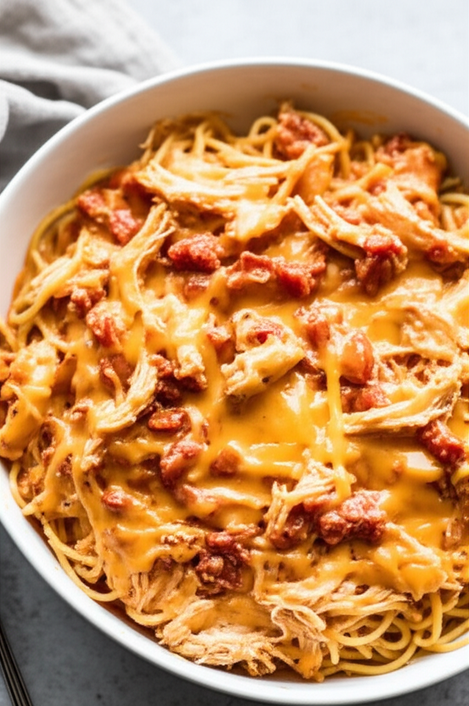 Ro Tel Chicken Spaghetti image