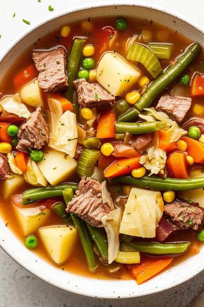 Barb S Hearty Beef And Vegetable Soup image