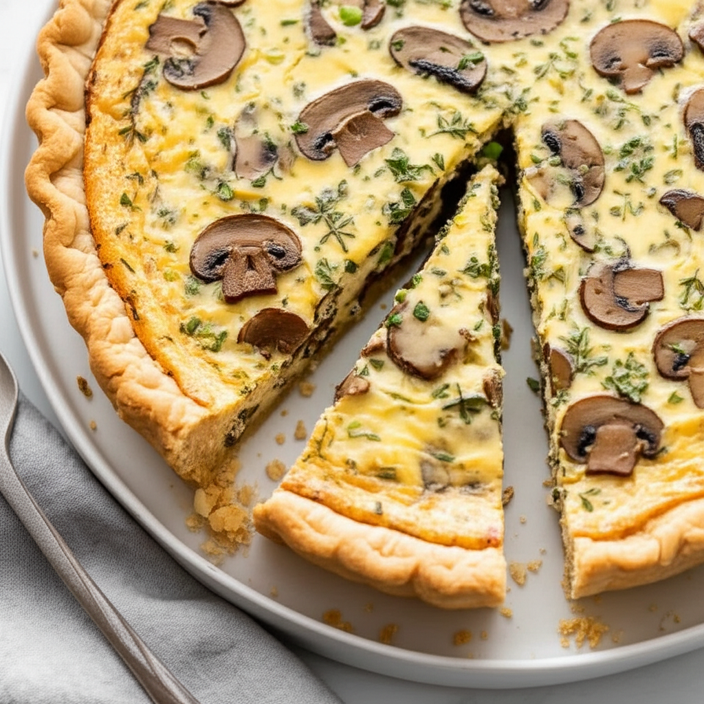 Barbara Bush S Mushroom Quiche image