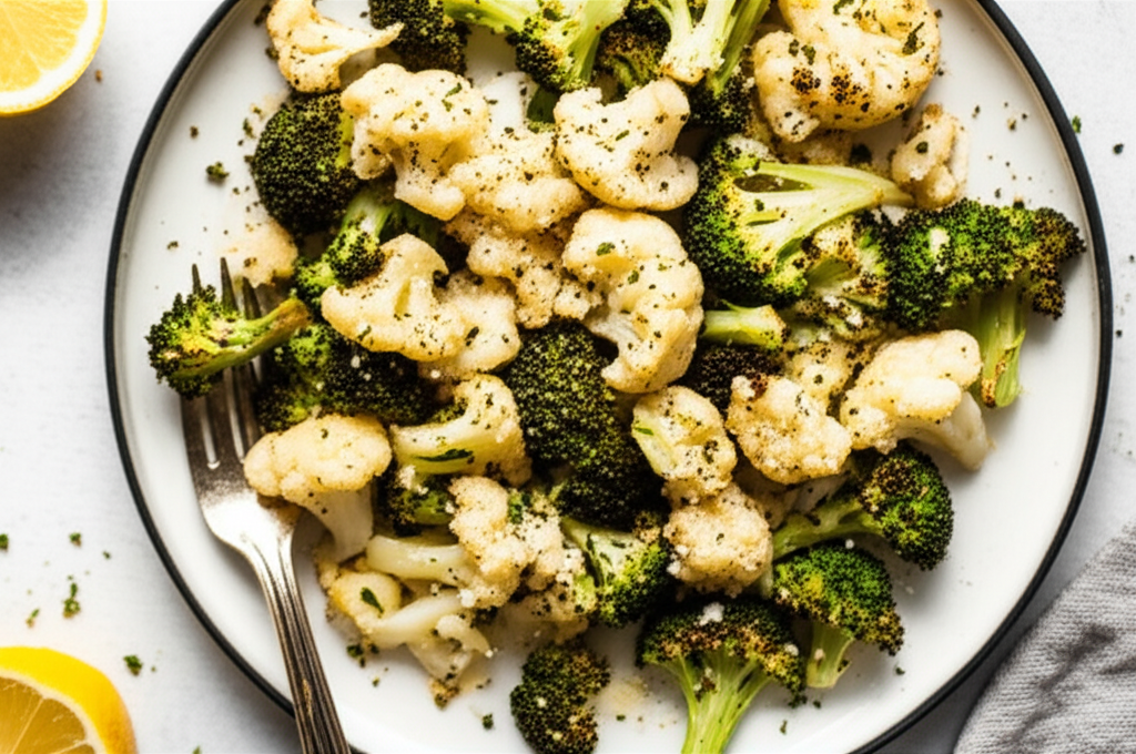 Roasted Broccoli And Cauliflower image