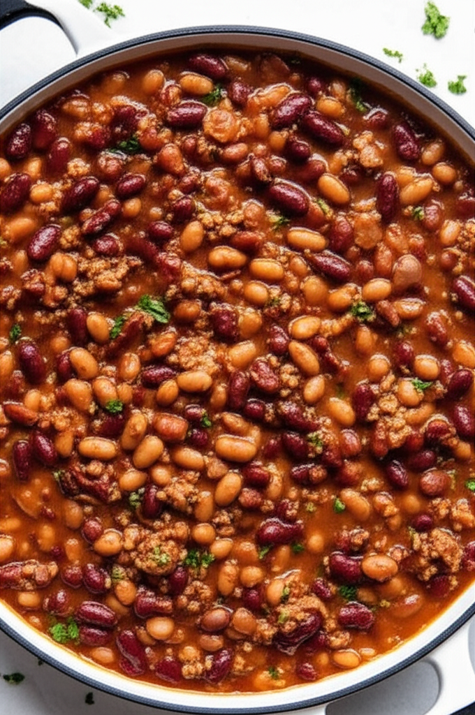 Barbecue Beans With Ground Beef And Bacon image