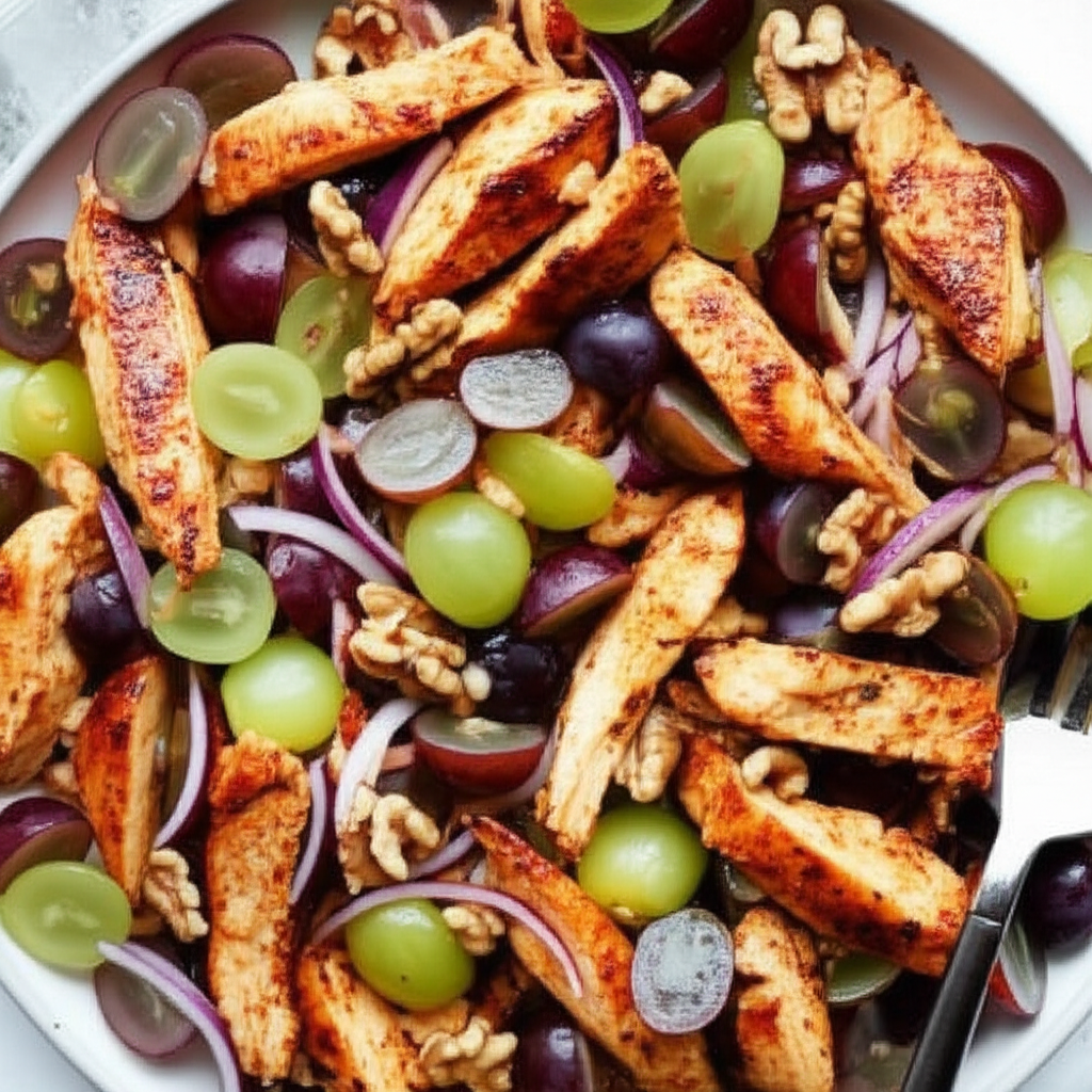 Barbecue Chicken And Grape Salad image